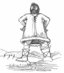 Orcadian Giant: Art by Sigurd Towrie