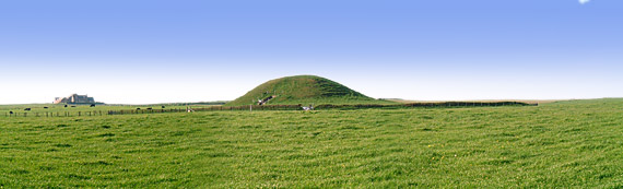 Maeshowe Panorama: Photograph by Sigurd Towrie