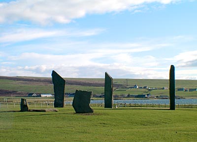 Stenness Megaliths with Ditch: Picture by Sigurd Towrie