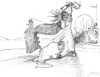 Martyrdom - Illustration by Sigurd Towrie