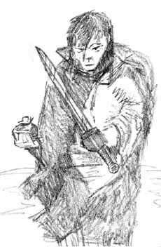 Thorodale and his bag of salt: Illustration by Sigurd Towrie