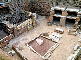 Skara Brae Hearth: Picture by Sigurd Towrie